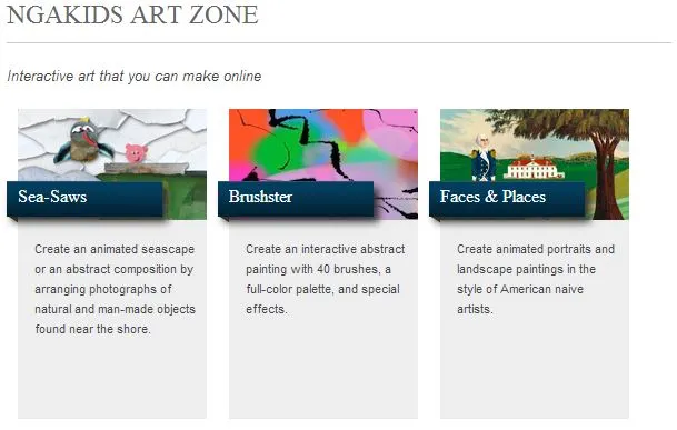 National Gallery of Art Kids Art Zone